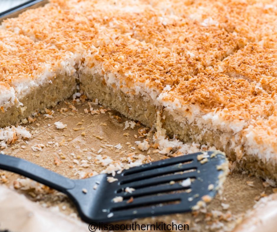 Coconut Sheet Cake – Lisa's Southern Kitchen